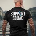 T1d Warrior Support Squad Type One Diabetes Awareness Men's Back Print T-shirt Gifts for Old Men