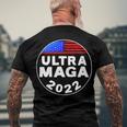 Ultra Maga Donald Trump Joe Biden America Men's Crewneck Short Sleeve Back Print T-shirt Gifts for Old Men