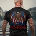 Ultra Maga Eagle Make America Great Aga Men's Crewneck Short Sleeve Back Print T-shirt Gifts for Old Men