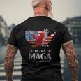 Ultra Maga And Proud Of It - The Great Maga King Trump Supporter Men's Back Print T-shirt Gifts for Old Men
