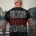 Ultra Maga Proud Patriotic Tshirt V2 Men's Crewneck Short Sleeve Back Print T-shirt Gifts for Old Men