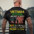 Veteran Veterans Day Vietnam Veteran I Am Not A Hero But I Did Have The Honor 65 Navy Soldier Army Military Men's Crewneck Short Sleeve Back Print T-shirt Gifts for Old Men