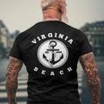 Virginia Beach Commonwealth Of Virginia Men's Back Print T-shirt Gifts for Old Men