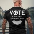 Vote And Tell Them Ruth Sent You 31 Shirt Men's Crewneck Short Sleeve Back Print T-shirt Gifts for Old Men