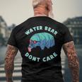 Water Bear Dont Care Microbiology Men's Back Print T-shirt Gifts for Old Men