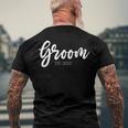Wedding Matching Groom Est 2022 Groom Men's Back Print T-shirt Gifts for Old Men