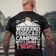 Weekend Forcast Wine Lover Outdoor 26 Shirt Men's Crewneck Short Sleeve Back Print T-shirt Gifts for Old Men