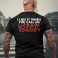 I Like It When You Call Me Crawdaddy Crawfish Crawdad Men's Back Print T-shirt Gifts for Old Men