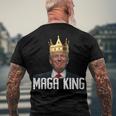 Womens Maga King Shirt The Great Maga King Trump Ultra Maga Men's Crewneck Short Sleeve Back Print T-shirt Gifts for Old Men