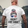 Abort The Court Pro Choice Support Roe V Wade Feminist Body Men's Back Print T-shirt Gifts for Old Men