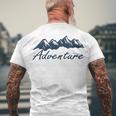 Adventure Gift Gift For Hikers Camping Nature Lover Gift Adventure Men's Crewneck Short Sleeve Back Print T-shirt Gifts for Old Men