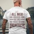 All Men Are Created Eqal But Only Men's Crewneck Short Sleeve Back Print T-shirt Gifts for Old Men