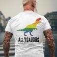 Allysaurus Ally Pride Gay Pride Lgbt Allysaurus Men's Back Print T-shirt Gifts for Old Men