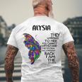 Alysia Name Alysia I Am The Storm Men's T-Shirt Back Print Gifts for Old Men