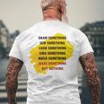 Anti Consumerism Men's Crewneck Short Sleeve Back Print T-shirt Gifts for Old Men