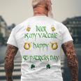 Beer Is My Vaccine Funny St Patricks 608 Shirt Men's Crewneck Short Sleeve Back Print T-shirt Gifts for Old Men