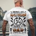 Being An Electrician Is An Honor Being A Dad Is Priceless Men's Crewneck Short Sleeve Back Print T-shirt Gifts for Old Men