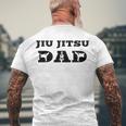Mens Brazilian Jiu Jitsu Dad Fighter Dad Men's Back Print T-shirt Gifts for Old Men