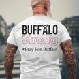 Buffalo Strong Pray For Buffalo Men's Crewneck Short Sleeve Back Print T-shirt Gifts for Old Men