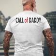 Call Of Daddy Men's Crewneck Short Sleeve Back Print T-shirt Gifts for Old Men