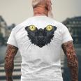 Death Rides A Black Cat Men's Crewneck Short Sleeve Back Print T-shirt Gifts for Old Men