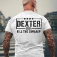 Dexter 2024 Fill The Swamp Men's Crewneck Short Sleeve Back Print T-shirt Gifts for Old Men