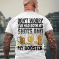 Dont Worry Ive Had Both My Shots And Booster Men's Crewneck Short Sleeve Back Print T-shirt Gifts for Old Men