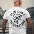 Fishing Lovers Even Jesus Had A Fishing Story Men's Crewneck Short Sleeve Back Print T-shirt Gifts for Old Men