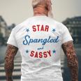 Fourth Of July Star Spangled Sassy Cute 741 Shirt Men's Crewneck Short Sleeve Back Print T-shirt Gifts for Old Men