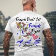 Friends Dont Let Friends Fight Als Alone Unicorn Blue Ribbon Amyotrophic Lateral Sclerosis Support Als Awareness Men's Crewneck Short Sleeve Back Print T-shirt Gifts for Old Men