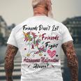 Friends Dont Let Friends Fight Arteriovenous Malformation Alone Unicorn Burgundy Ribbon Arteriovenous Malformation Support Arteriovenous Malformation Awareness Men's Crewneck Short Sleeve Back Print T-shirt Gifts for Old Men