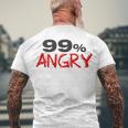 Funny 99 Angry Classic Tshirt V2 Men's Crewneck Short Sleeve Back Print T-shirt Gifts for Old Men