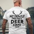 Funny Deer Quotemy Family Tree Has A Deer Stand In It Deer Lovers Men's Crewneck Short Sleeve Back Print T-shirt Gifts for Old Men