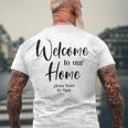 Funny Housewarming Home Accessories Welcome Please Leave By 9 Pm Sleeveless Top 435 Trending Shirt Men's Crewneck Short Sleeve Back Print T-shirt Gifts for Old Men