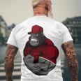 Gorilla Muscle Men's Crewneck Short Sleeve Back Print T-shirt Gifts for Old Men