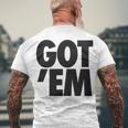 Gotem Men's Crewneck Short Sleeve Back Print T-shirt Gifts for Old Men