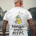 Hangin With My Peeps 837 Shirt Men's Crewneck Short Sleeve Back Print T-shirt Gifts for Old Men