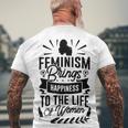 Happy Feminist Men's Crewneck Short Sleeve Back Print T-shirt Gifts for Old Men