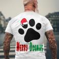 Merry Dogmas Men's Crewneck Short Sleeve Back Print T-shirt Gifts for Old Men