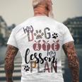 My Dog Ate My Lesson Plans Men's Crewneck Short Sleeve Back Print T-shirt Gifts for Old Men