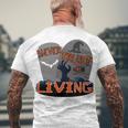 Never Trust The Living Men's Crewneck Short Sleeve Back Print T-shirt Gifts for Old Men