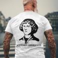 Nicolaus Copernicus Portraittee Men's Back Print T-shirt Gifts for Old Men
