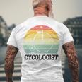 Penny Farthing Cycologist Funny Vintage Biking Cyclogist Cyclist Cycling Road Bike Mtb Men's Crewneck Short Sleeve Back Print T-shirt Gifts for Old Men