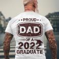 Mens Proud Dad Of A Class Of 2022 Graduate Senior Graduation Best Men's Back Print T-shirt Gifts for Old Men