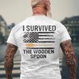 Proud Spoon Survivor I Survived The Wooden Spoon Men's Back Print T-shirt Gifts for Old Men