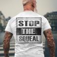Stop The Squeal - Trump Lost Get On With Running The Country Men's Crewneck Short Sleeve Back Print T-shirt Gifts for Old Men