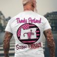 Thanks Portland Screw Texas Mind Your Own Uterus Men's Crewneck Short Sleeve Back Print T-shirt Gifts for Old Men