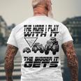 The More I Play With It The Bigger It Gets Play Big Men's Crewneck Short Sleeve Back Print T-shirt Gifts for Old Men