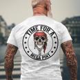 Time For A Mega Pint Men's Back Print T-shirt Gifts for Old Men