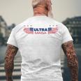 Ulltra Maga Amarican Wings Men's Crewneck Short Sleeve Back Print T-shirt Gifts for Old Men